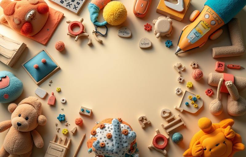 Image representing the vision and passion of Al Amal Toys LLC with diverse toys